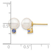 7-7.5mm FWC Pearl & Gemstone Earrings