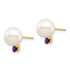 8-8.5mm FWC Pearl & Gemstone Earrings