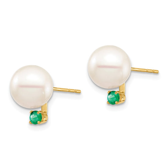 8-8.5mm FWC Pearl & Gemstone Earrings