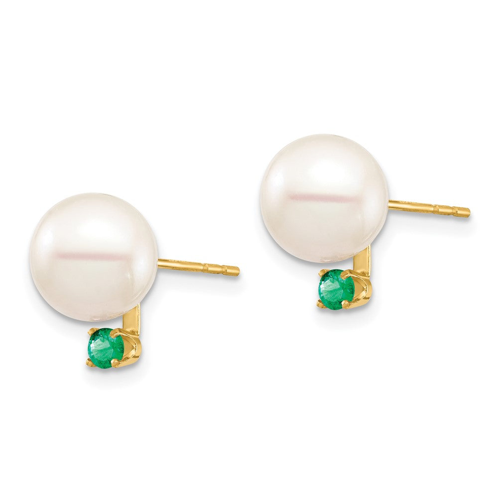 8-8.5mm FWC Pearl & Gemstone Earrings