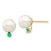 8-8.5mm FWC Pearl & Gemstone Earrings