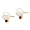 8-8.5mm FWC Pearl & Gemstone Earrings