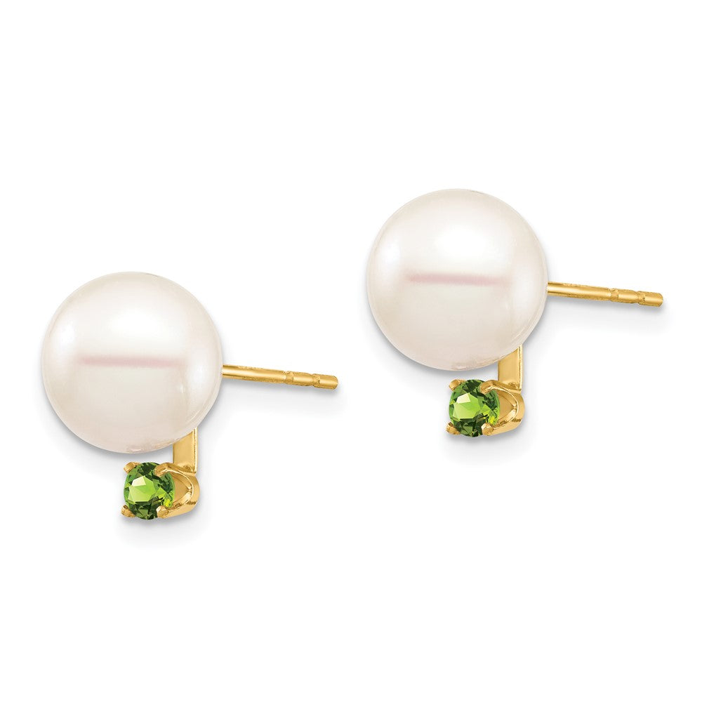 8-8.5mm FWC Pearl & Gemstone Earrings