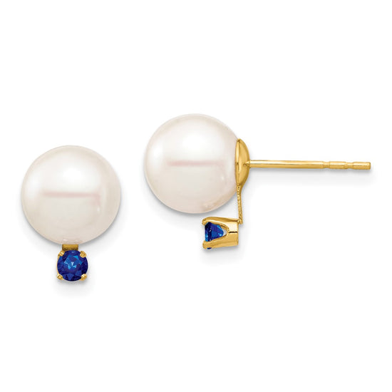 8-8.5mm FWC Pearl & Gemstone Earrings