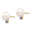 8-8.5mm FWC Pearl & Gemstone Earrings