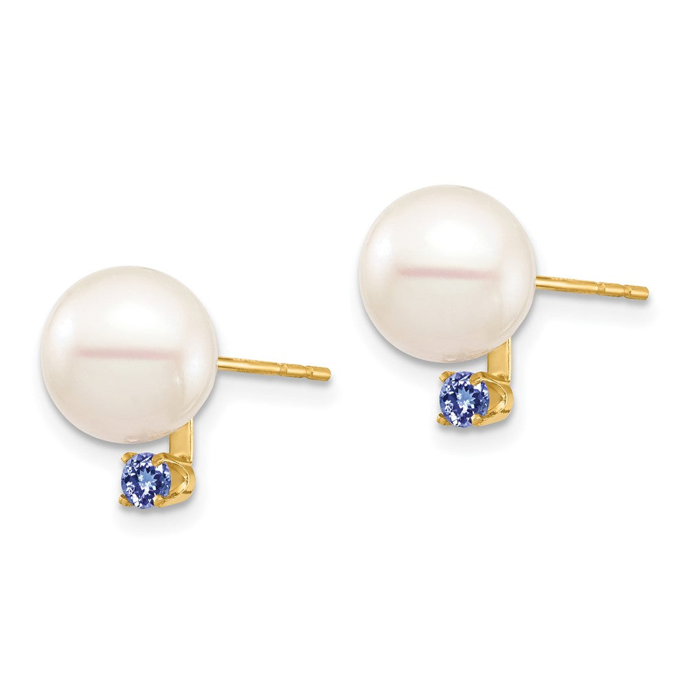 8-8.5mm FWC Pearl & Gemstone Earrings