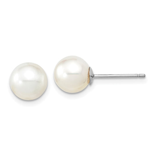 Gold Saltwater Cultured Pearl Earrings