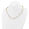 14k 7x11 White Baroque Freshwater Cultured Pearl 18 inch Necklace