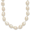 14k 7x11mm Baroque White Freshwater Cultured Pearl 20 inch Necklace