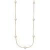5-6mm Round White FWC Pearl 9-Station Necklaces