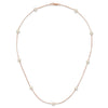 5-6mm Round White FWC Pearl 9-Station Necklaces