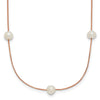 5-6mm Round White FWC Pearl 9-Station Necklaces