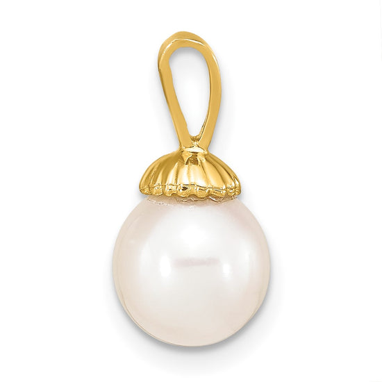 Gold Polished Pearl Pendants