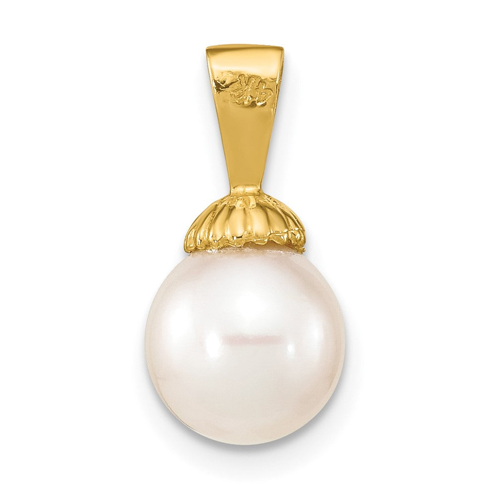 Gold Polished Pearl Pendants