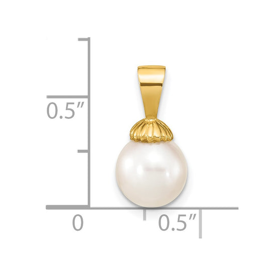Gold Polished Pearl Pendants