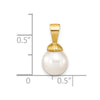 Gold Polished Pearl Pendants