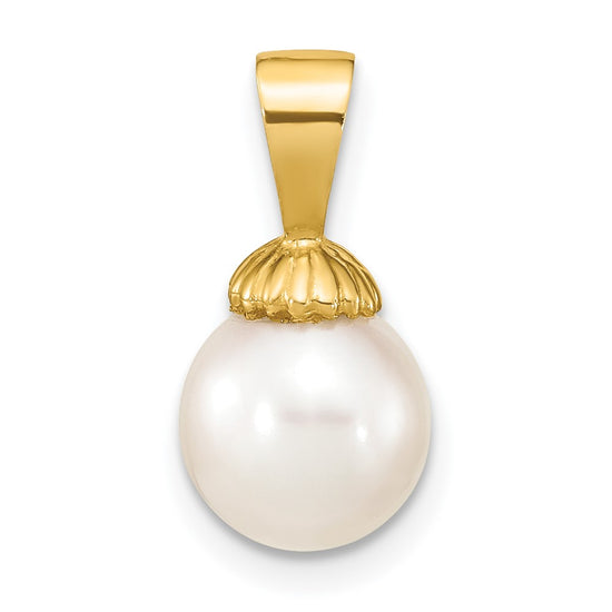 Gold Polished Pearl Pendants
