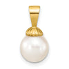 Gold Polished Pearl Pendants