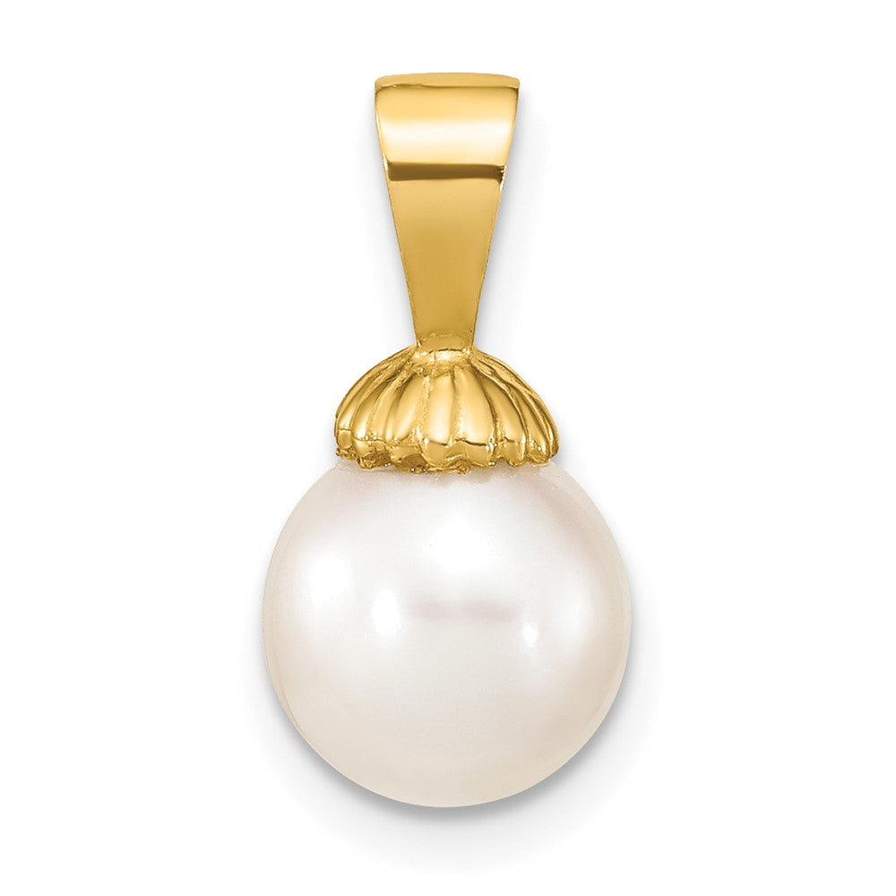 Gold Polished Pearl Pendants