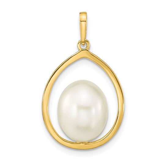 Gold Polished Pearl Pendants