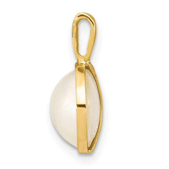 Gold Polished Pearl Pendants