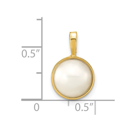 Gold Polished Pearl Pendants