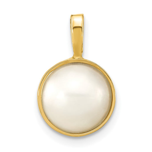Gold Polished Pearl Pendants