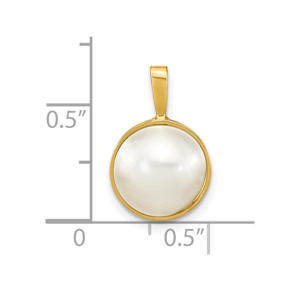 Gold Polished Pearl Pendants