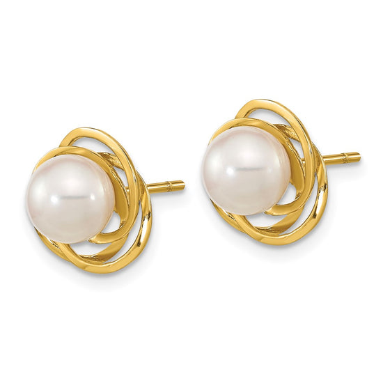 Saltwater Akoya Pearl Post Earrings