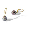 Gold Tahitian Pearl Leverback Earrings