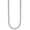 14K Near Round Grey FWC Pearl 18in Necklaces