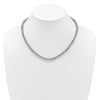 14K Near Round Grey FWC Pearl 18in Necklaces