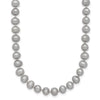 14K Near Round Grey FWC Pearl 18in Necklaces
