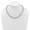 14K Near Round Grey FWC Pearl 18in Necklaces