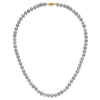 14K Near Round Grey FWC Pearl 18in Necklaces