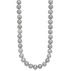 14k 7-8mm Grey Near-Round Freshwater Cultured Pearl 18 inch Necklace