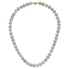 14K Near Round Grey FWC Pearl 18in Necklaces