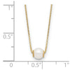 14k 4-5mm White Round Freshwater Cultured Pearl 18 inch Necklace