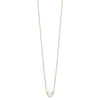 14k 7-8mm White Round Freshwater Cultured Pearl 18 inch Necklace