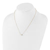 14k 7-8mm White Round Freshwater Cultured Pearl 18 inch Necklace