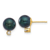 Saltwater Akoya Pearl & Diamond Post Earrings