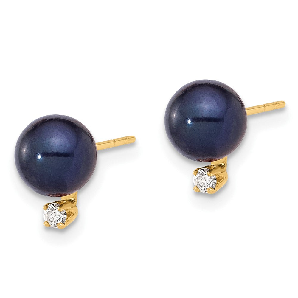 FWC Pearl & Diamond Post Earrings