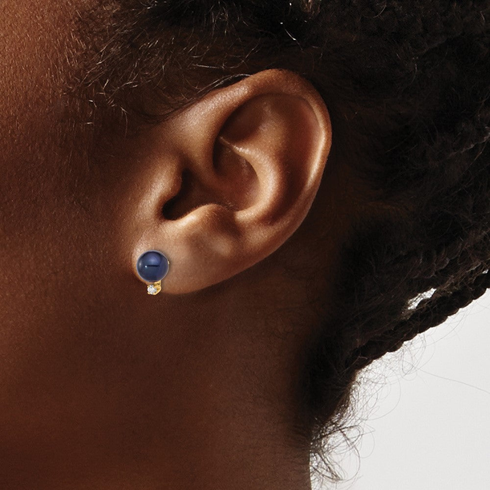 FWC Pearl & Diamond Post Earrings