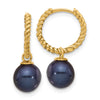 Gold FWC Pearl Dangle Hoop Earrings Sets