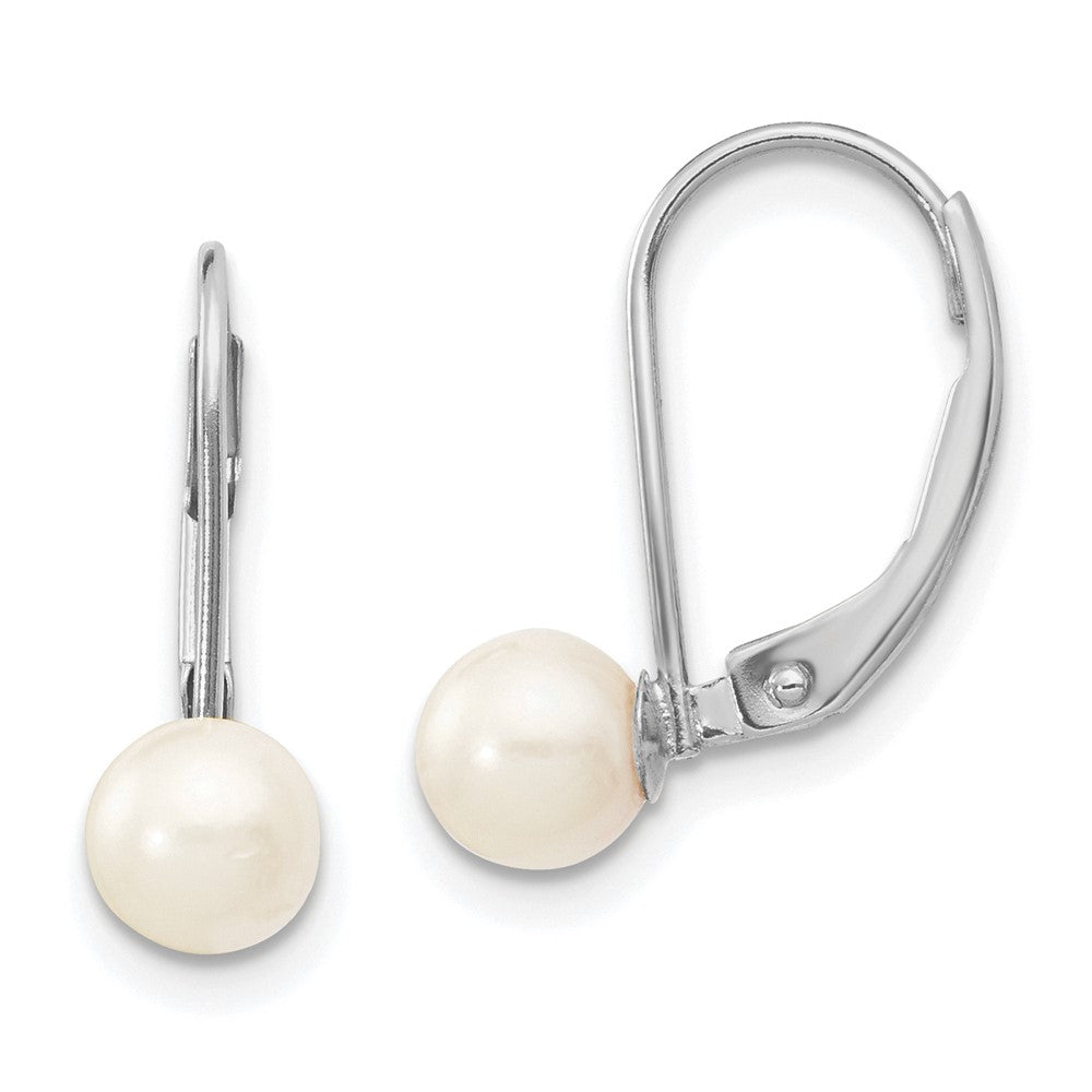 Saltwater Akoya Cultured Pearl Leverback Earrings
