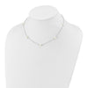 Gold Freshwater Cultured White Near Round Pearl Necklace