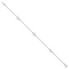 Gold Freshwater Cultured White Near Rounded Bracelets