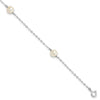 Gold Freshwater Cultured White Near Rounded Bracelets