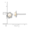 Gold FWC Pearl Post Earrings