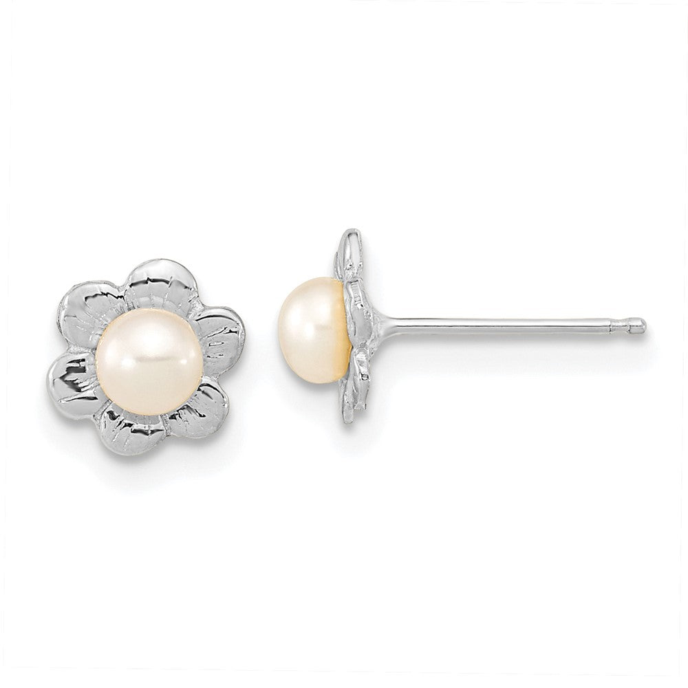 Gold FWC Pearl Post Earrings